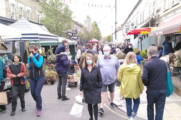 Devonshire Road had been busy during recent Sunday markets