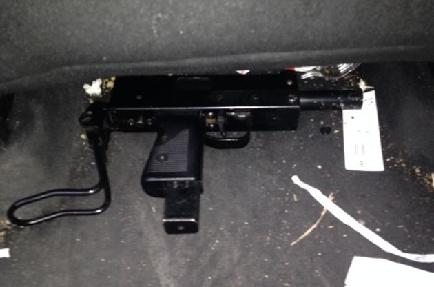 MAC-10 machine gun found in footwell of car Chiswick woman was driving