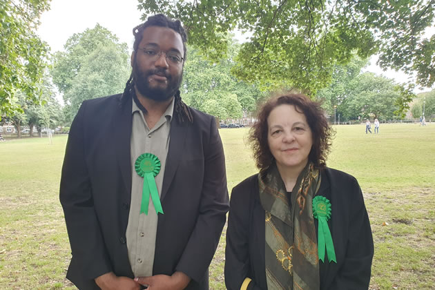 Councillors Trey Campbell-Simon and Liz Collins